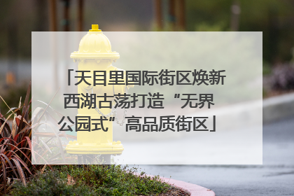 天目里国际街区焕新 西湖古荡打造“无界公园式”高品质街区