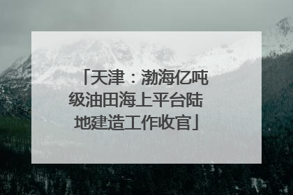 天津：渤海亿吨级油田海上平台陆地建造工作收官