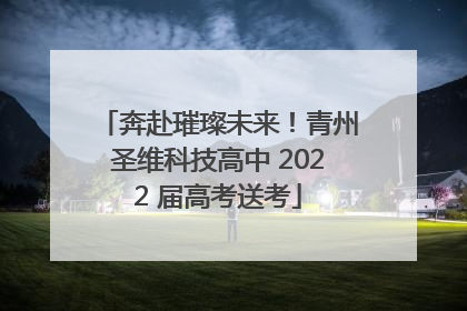 奔赴璀璨未来！青州圣维科技高中 2022 届高考送考