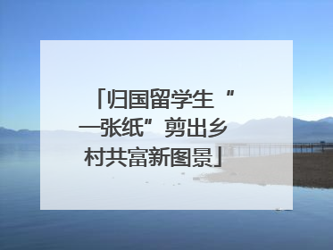 归国留学生“一张纸”剪出乡村共富新图景