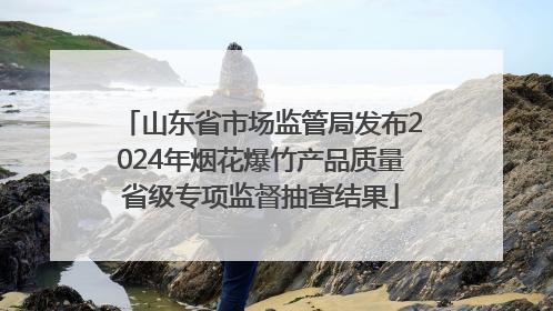 山东省市场监管局发布2024年烟花爆竹产品质量省级专项监督抽查结果