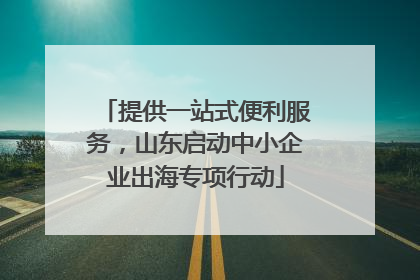 提供一站式便利服务，山东启动中小企业出海专项行动