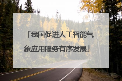 我国促进人工智能气象应用服务有序发展
