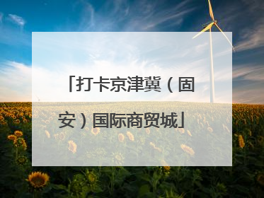 打卡京津冀（固安）国际商贸城