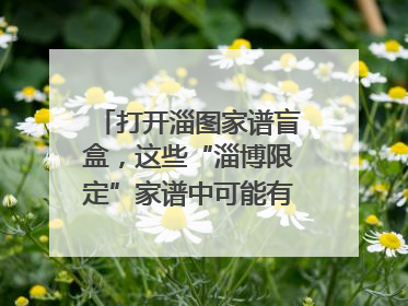 打开淄图家谱盲盒，这些“淄博限定”家谱中可能有你的隐藏身份