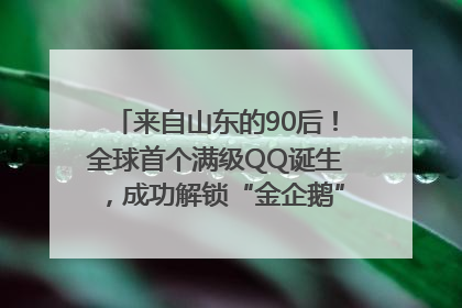 来自山东的90后！全球首个满级QQ诞生，成功解锁“金企鹅”，是继承父亲账号