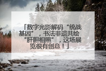数字光影解码“统战基因”，书法非遗共绘“肝胆相照”，这场展览很有创意！