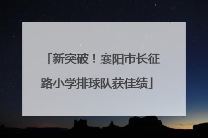 新突破！襄阳市长征路小学排球队获佳绩