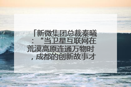 新微集团总裁秦曦：“当卫星互联网在荒漠高原连通万物时，成都的创新故事才真正开始”