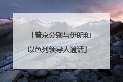 普京分别与伊朗和以色列领导人通话