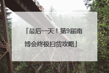 最后一天！第9届南博会终极扫货攻略