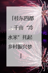 桂东四都：千亩“冷水米”托起乡村振兴梦