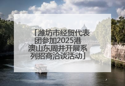 潍坊市经贸代表团参加2025港澳山东周并开展系列招商洽谈活动