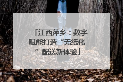 江西萍乡：数字赋能打造“无纸化”配送新体验