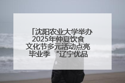沈阳农业大学举办2025年仲夏饮食文化节多元活动点亮毕业季 “辽宁优品”进校园首站启动