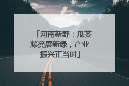 河南新野：瓜蒌藤蔓展新绿，产业振兴正当时
