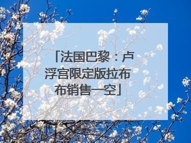 法国巴黎：卢浮宫限定版拉布布销售一空