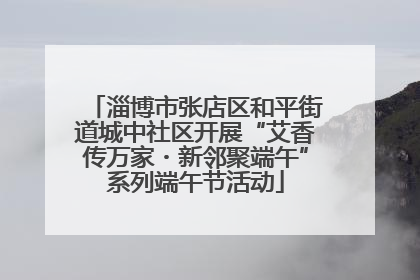 淄博市张店区和平街道城中社区开展“艾香传万家・新邻聚端午”系列端午节活动