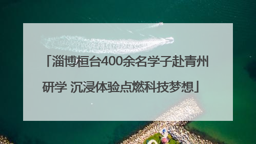 淄博桓台400余名学子赴青州研学 沉浸体验点燃科技梦想