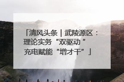 清风头条｜武陵源区：理论实务“双驱动 ” 充电赋能“增才干”
