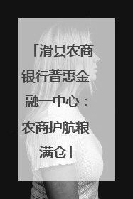 滑县农商银行普惠金融一中心：农商护航粮满仓