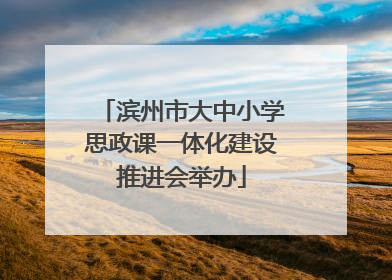 滨州市大中小学思政课一体化建设推进会举办