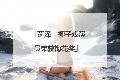 菏泽一柳子戏演员荣获梅花奖