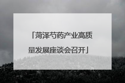 菏泽芍药产业高质量发展座谈会召开