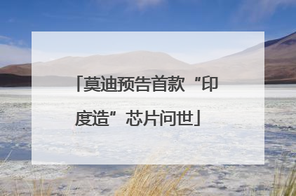 莫迪预告首款“印度造”芯片问世