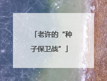 老许的“种子保卫战”