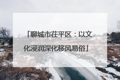 聊城市茌平区：以文化浸润深化移风易俗