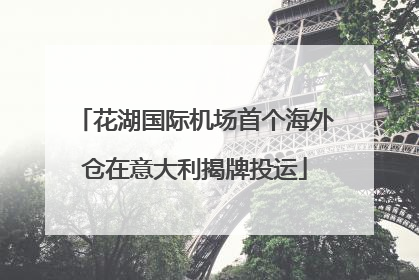 花湖国际机场首个海外仓在意大利揭牌投运