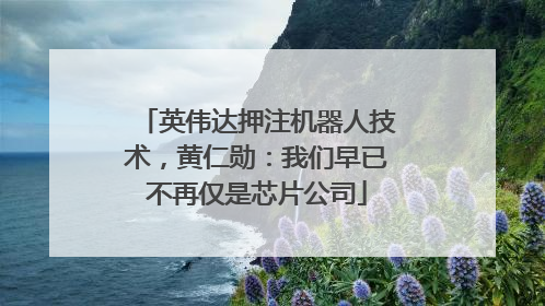 英伟达押注机器人技术，黄仁勋：我们早已不再仅是芯片公司