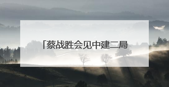 蔡战胜会见中建二局总经理魏德胜一行