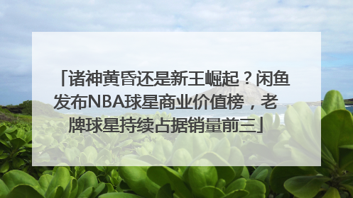 诸神黄昏还是新王崛起？闲鱼发布NBA球星商业价值榜，老牌球星持续占据销量前三