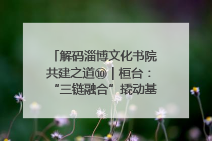 解码淄博文化书院共建之道⑩｜桓台：“三链融合”撬动基层文化共治新动能