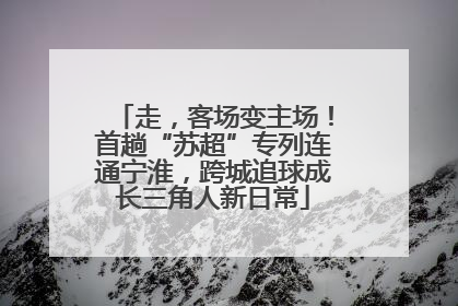 走，客场变主场！首趟“苏超”专列连通宁淮，跨城追球成长三角人新日常