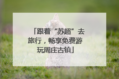 跟着“苏超”去旅行，畅享免费游玩周庄古镇
