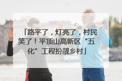 路平了，灯亮了，村民笑了！平顶山高新区“五化”工程扮靓乡村