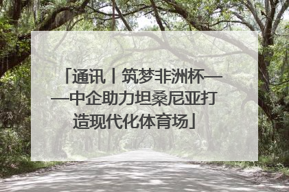 通讯丨筑梦非洲杯——中企助力坦桑尼亚打造现代化体育场