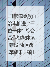 鄂温克族自治旗推进“三位一体”综合合作组织体系建设 牧区改革成果丰硕