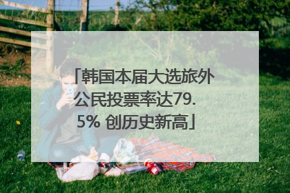 韩国本届大选旅外公民投票率达79.5% 创历史新高