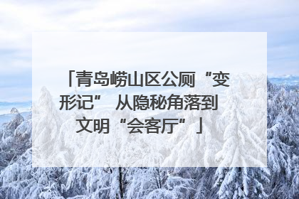 青岛崂山区公厕“变形记” 从隐秘角落到文明“会客厅”