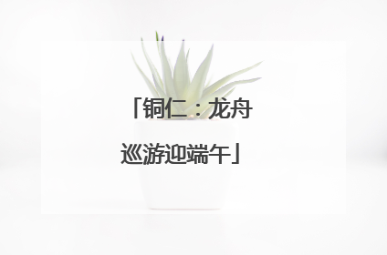 铜仁：龙舟巡游迎端午