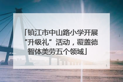 镇江市中山路小学开展“升级礼”活动，覆盖德智体美劳五个领域