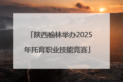 陕西榆林举办2025年托育职业技能竞赛