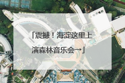 震撼！海淀这里上演森林音乐会→