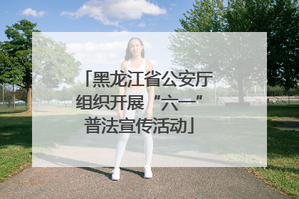 黑龙江省公安厅组织开展“六一”普法宣传活动