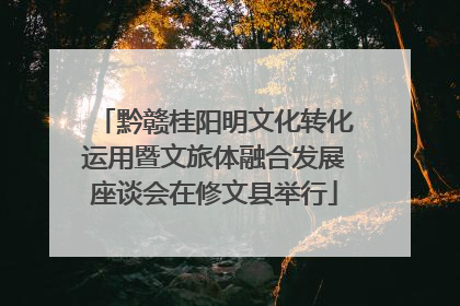 黔赣桂阳明文化转化运用暨文旅体融合发展座谈会在修文县举行