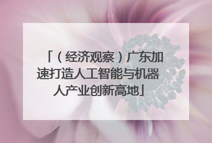 （经济观察）广东加速打造人工智能与机器人产业创新高地